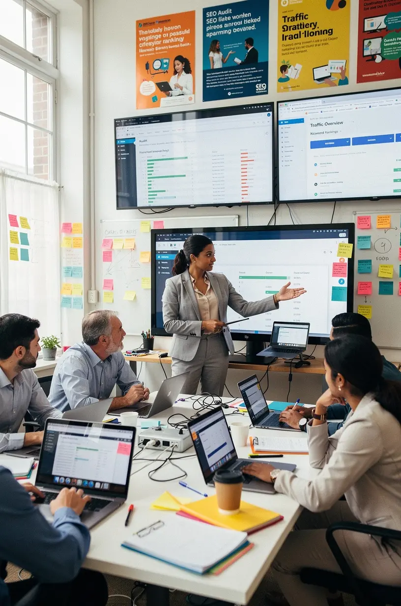 Professional team collaboration